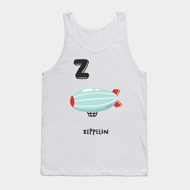 Z is Zeppelin Tank Top by JunkyDotCom